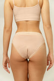 Bikini-model menstruatie broekje met kant NUDE