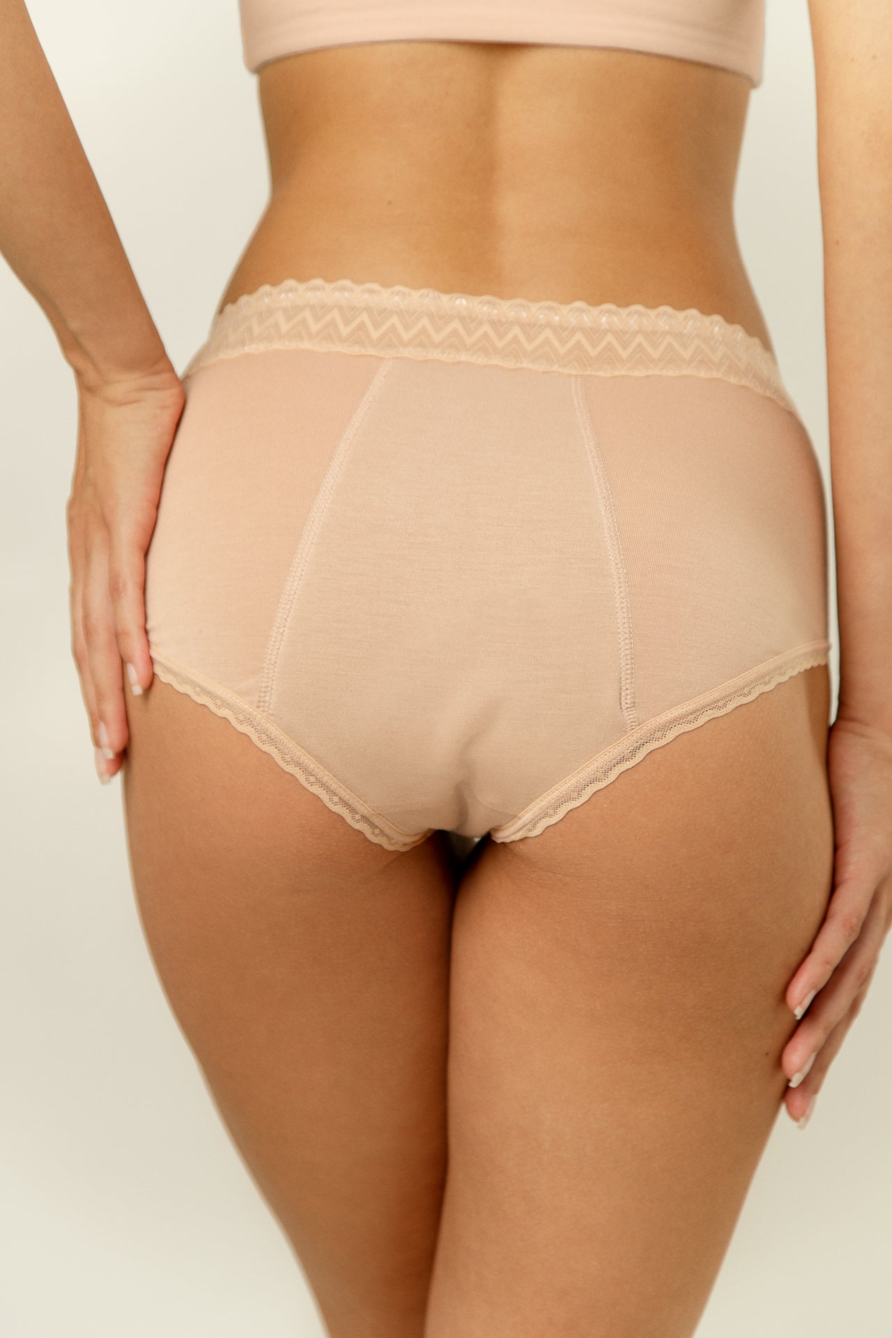 Menstruatiebroekje model hipster met kant | diverse kleuren